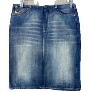 Diesel Jean Skirt 26 💙 Y2K Vintage Mini Style
